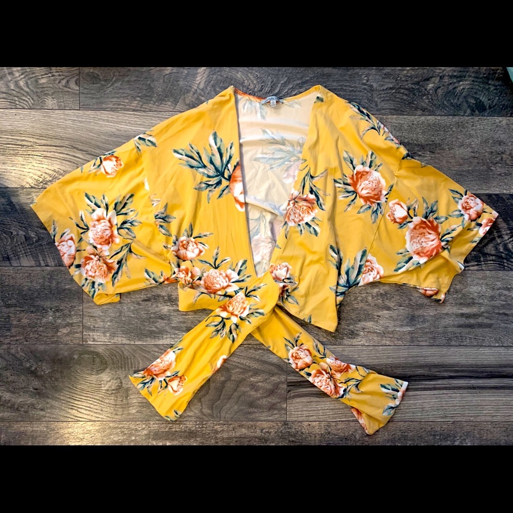 Forever 21 Wrap-Around Tie Shirt